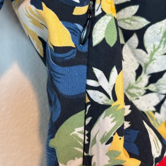 Zara Vibrant Floral Puff Sleeve Blouse - Picture 5 of 6